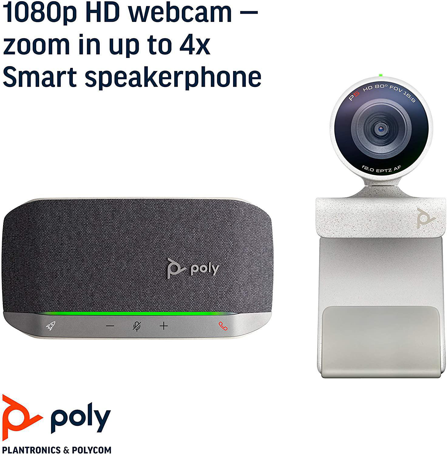 POLY Studio P5 Kit mit Sync 20+ Konferenzlautsprecher, Universal, Universal, Mehrfarbig