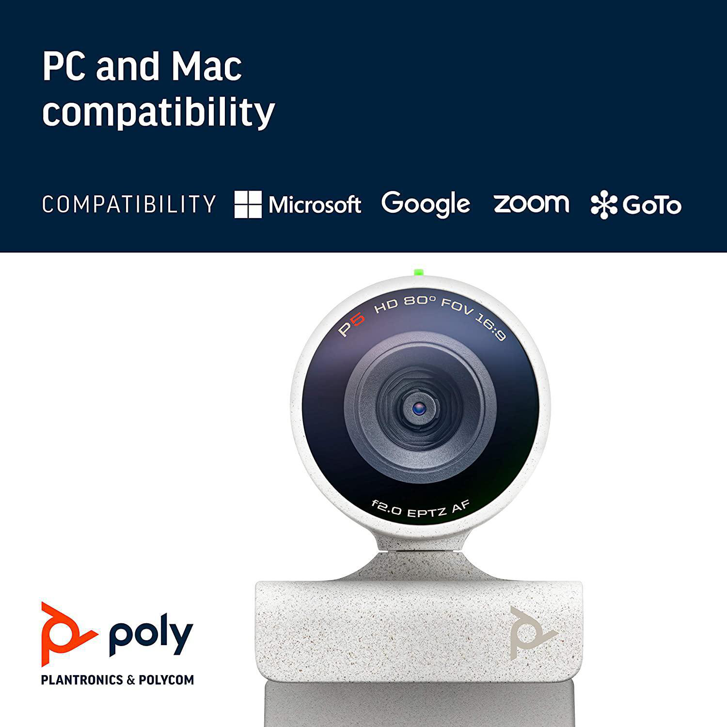 POLY Studio P5 Kit mit Sync 20+ Konferenzlautsprecher, Universal, Universal, Mehrfarbig