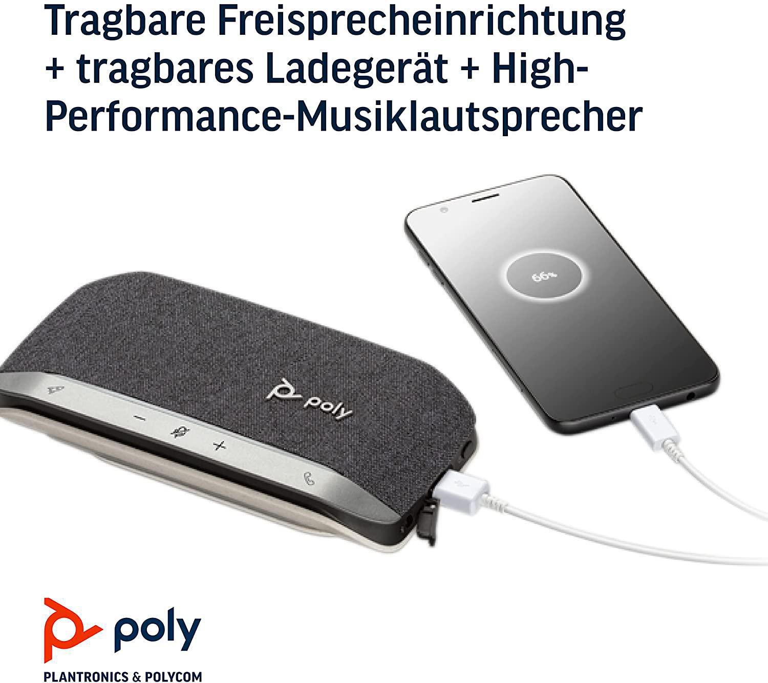 POLY Studio P5 Kit mit Sync 20+ Konferenzlautsprecher, Universal, Universal, Mehrfarbig