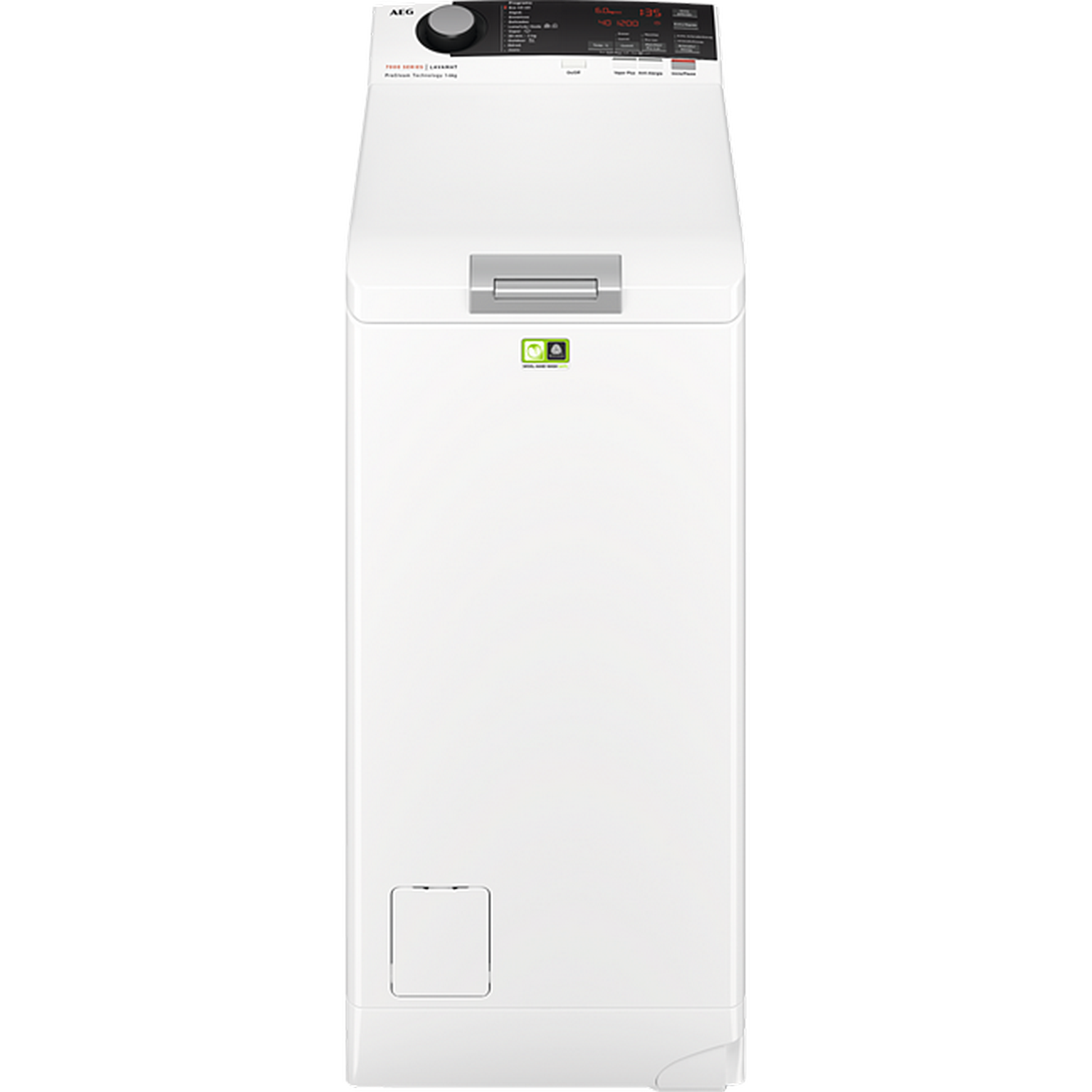 Lavadora carga superior - AEG L7TEE621, 6 kg, 1200 rpm, 11 programas, Blanco