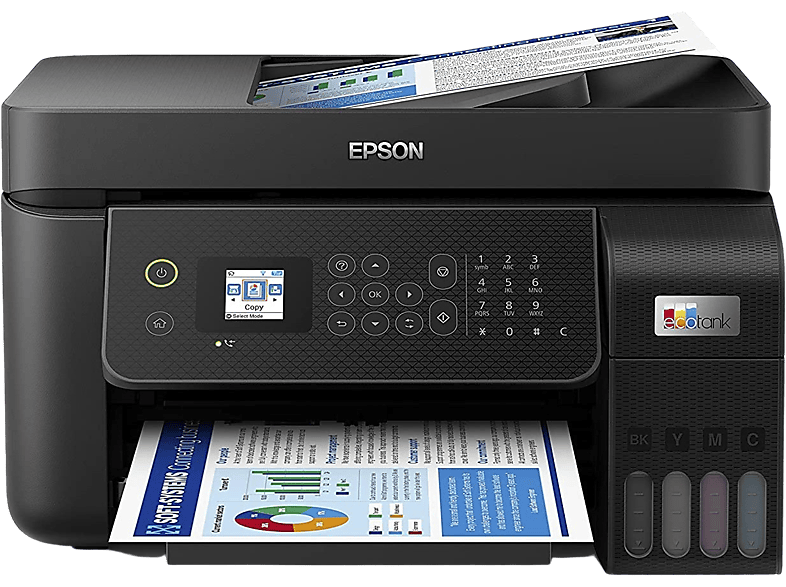 Epson EcoTank ET-4800, Con depósito recargable, Hasta 3 años de tinta incluida, Conexión Wi-Fi, Negro