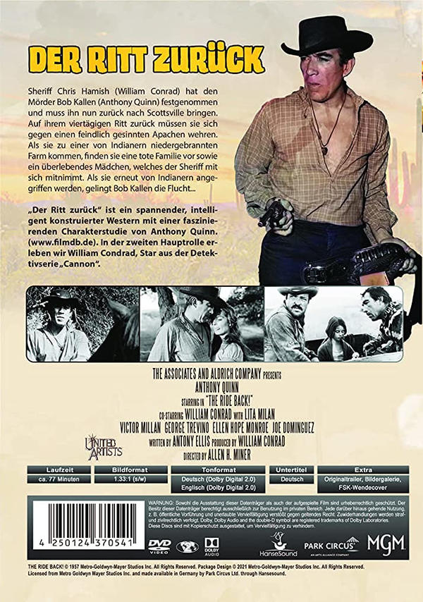 Der Ritt zurück DVD