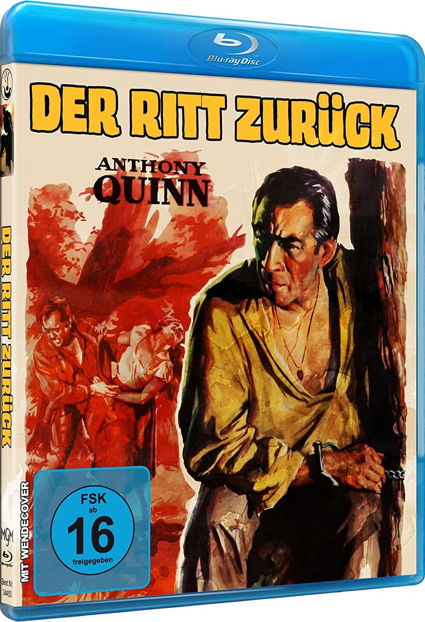 Blu-ray Filmcover: Der Ritt Zurück, mit Anthony Quinn.
