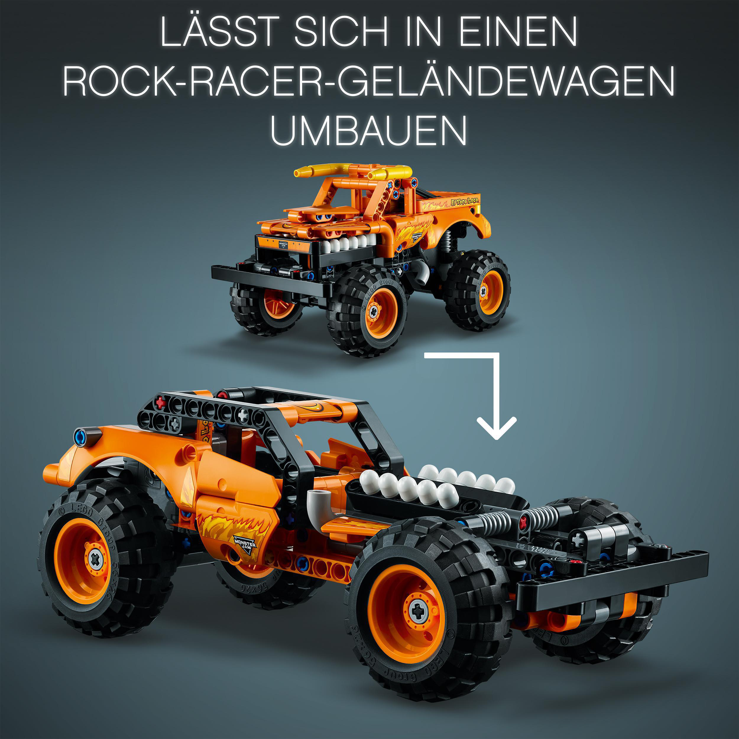 LEGO Technic 42135 Monster Jam™ El Toro Loco™ Bausatz, Mehrfarbig
