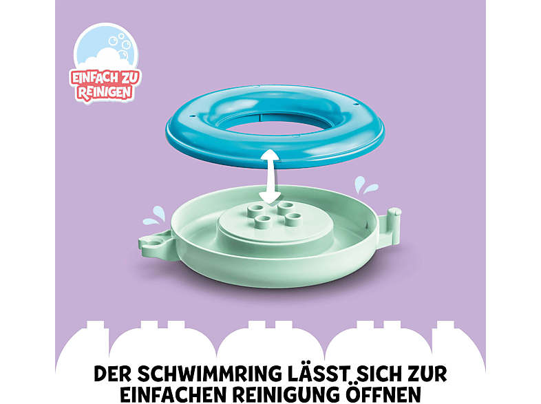 Thumbnail - LEGO DUPLO 10965 Badewannenspaß: Schwimmender Tierzug Bausatz, Mehrfarbig