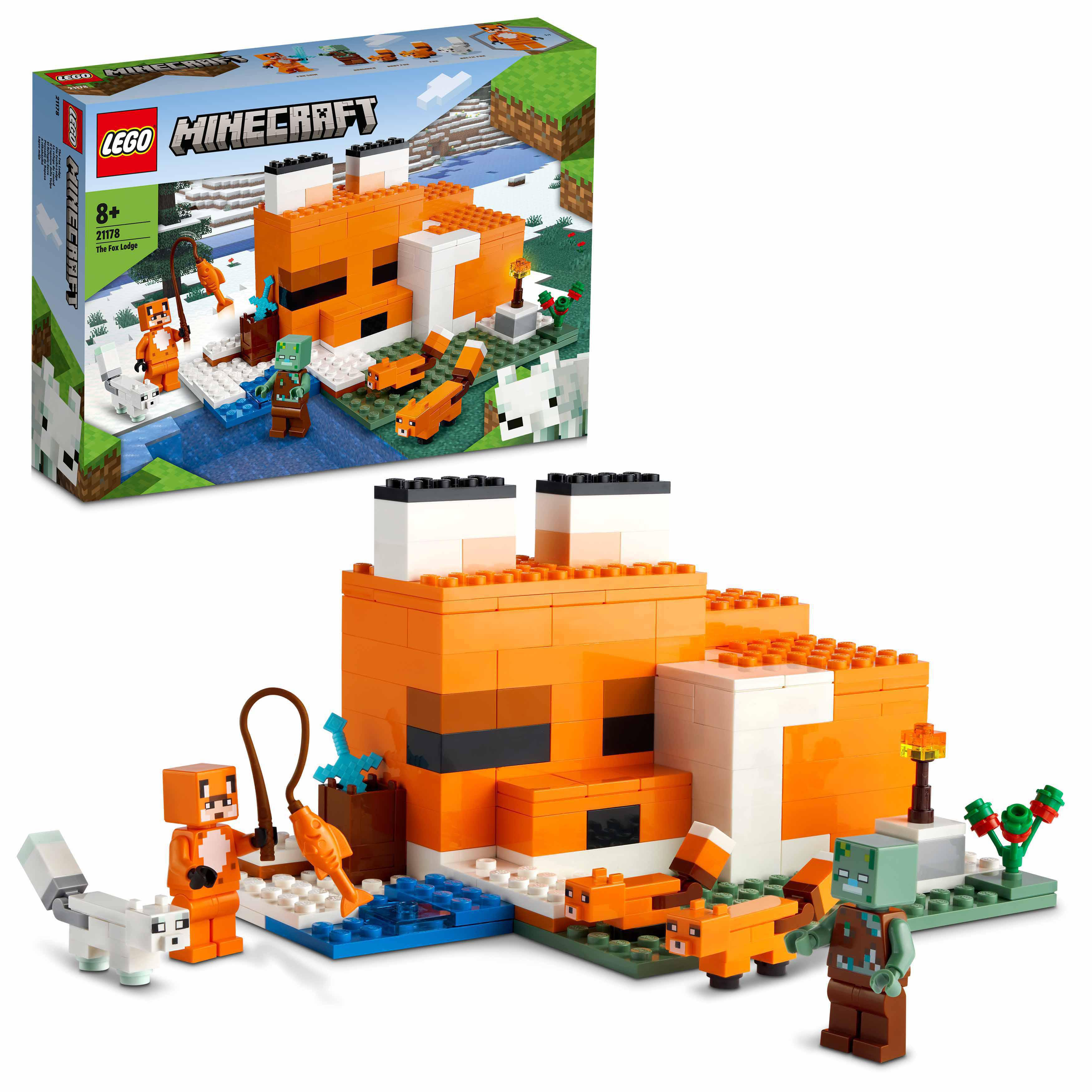 21178 Minecraft Mehrfarbig Fuchs-Lodge LEGO Die Bausatz,