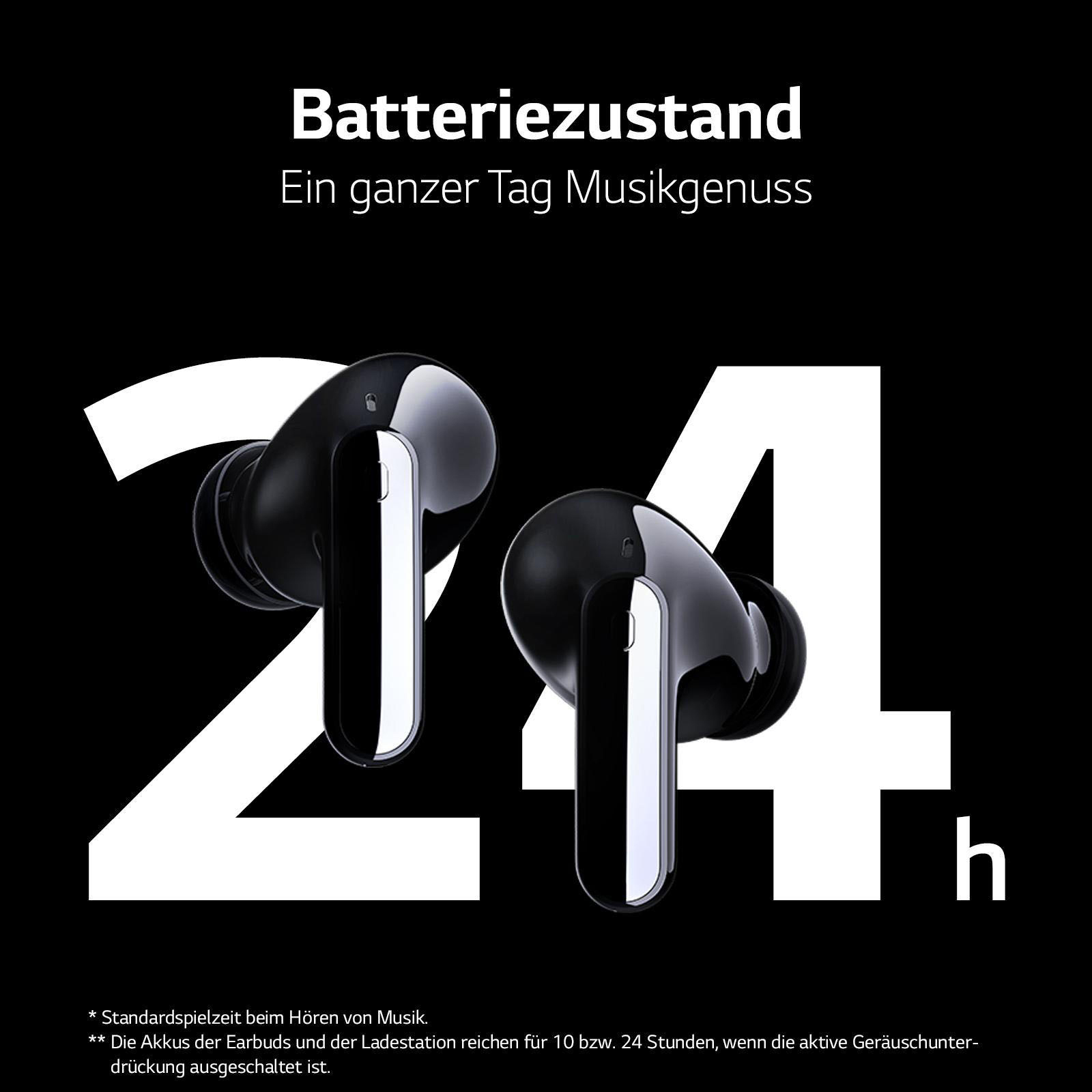 LG TONE Free DFP8, In-ear Kopfhörer Bluetooth Charcoal Black