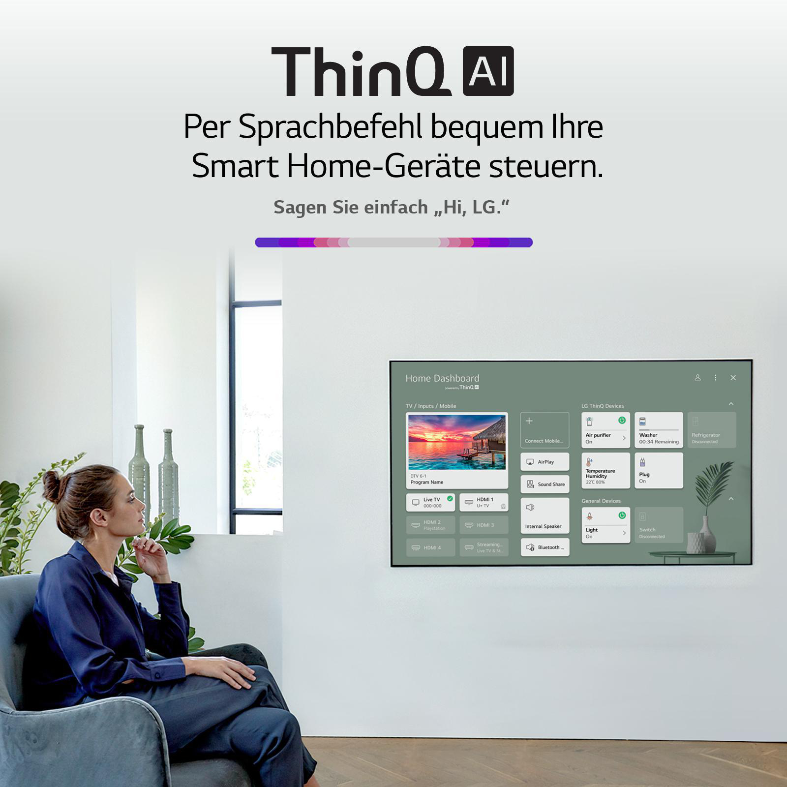 LG OLED77B19LA OLED TV (Flat, 77 Zoll / 195 cm, UHD 4K, SMART TV, webOS 6.0 mit LG ThinQ)
