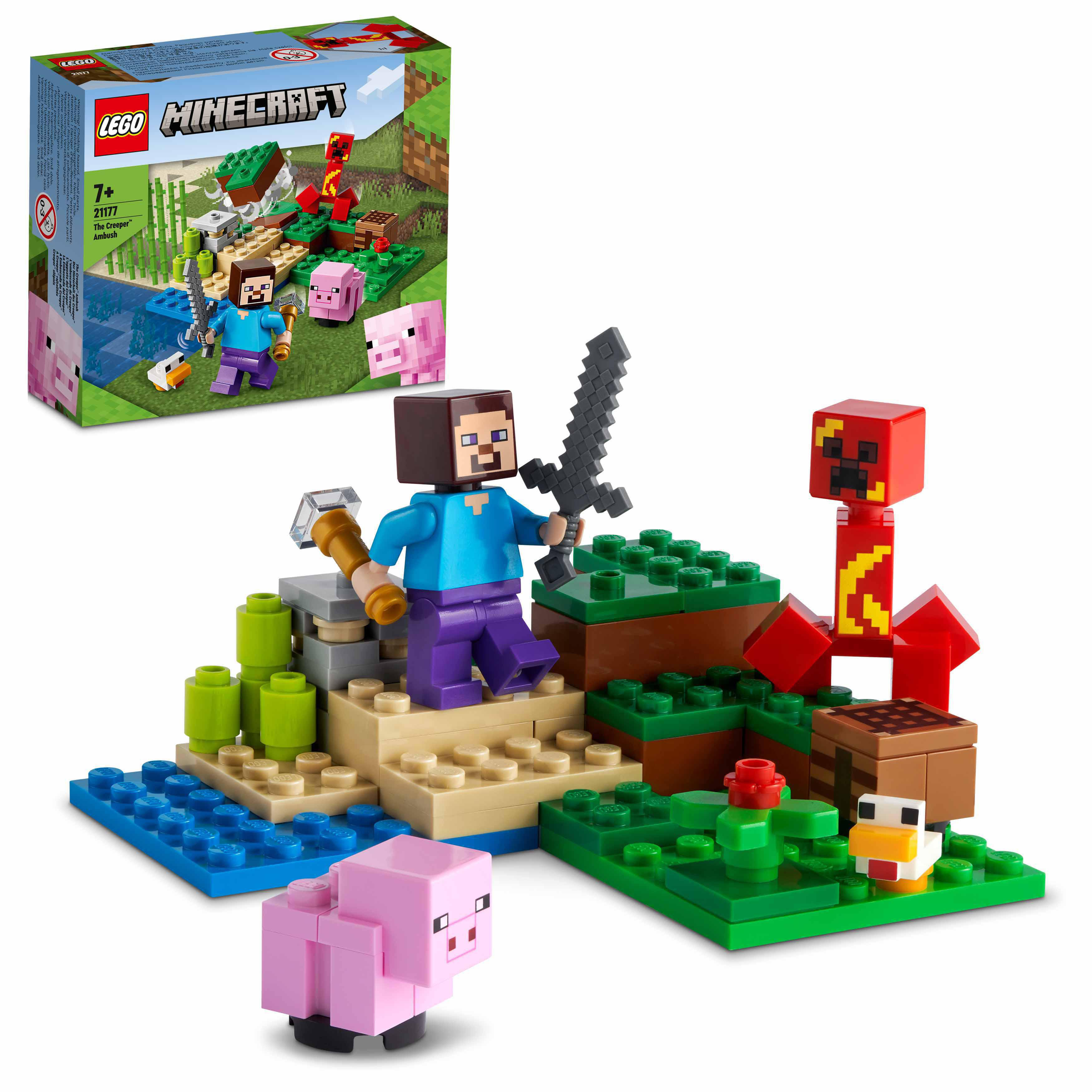LEGO Minecraft 21177 Der Hinterhalt Creeper™ des Mehrfarbig Bausatz