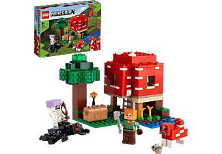 LEGO Minecraft 21179 Das Pilzhaus Bausatz, Mehrfarbig