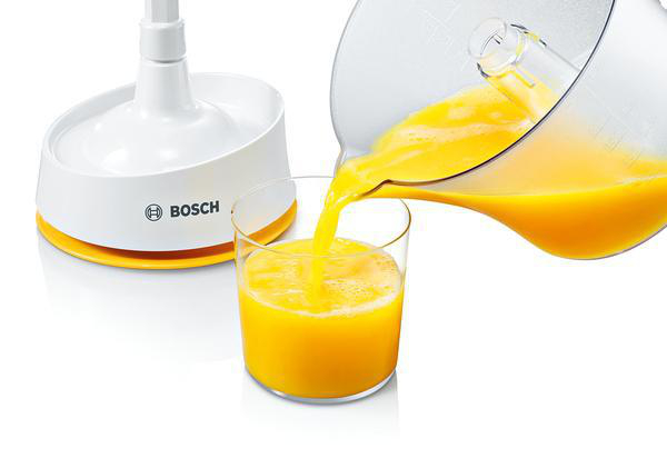 BOSCH MCP3500N VitaPress Zitruspresse 25 Watt, Weiß/Gelb