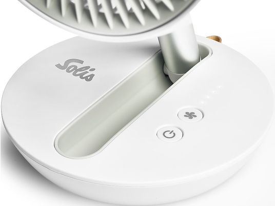 SOLIS 7586 Charge & Go - Ventilateur USB (Blanc)