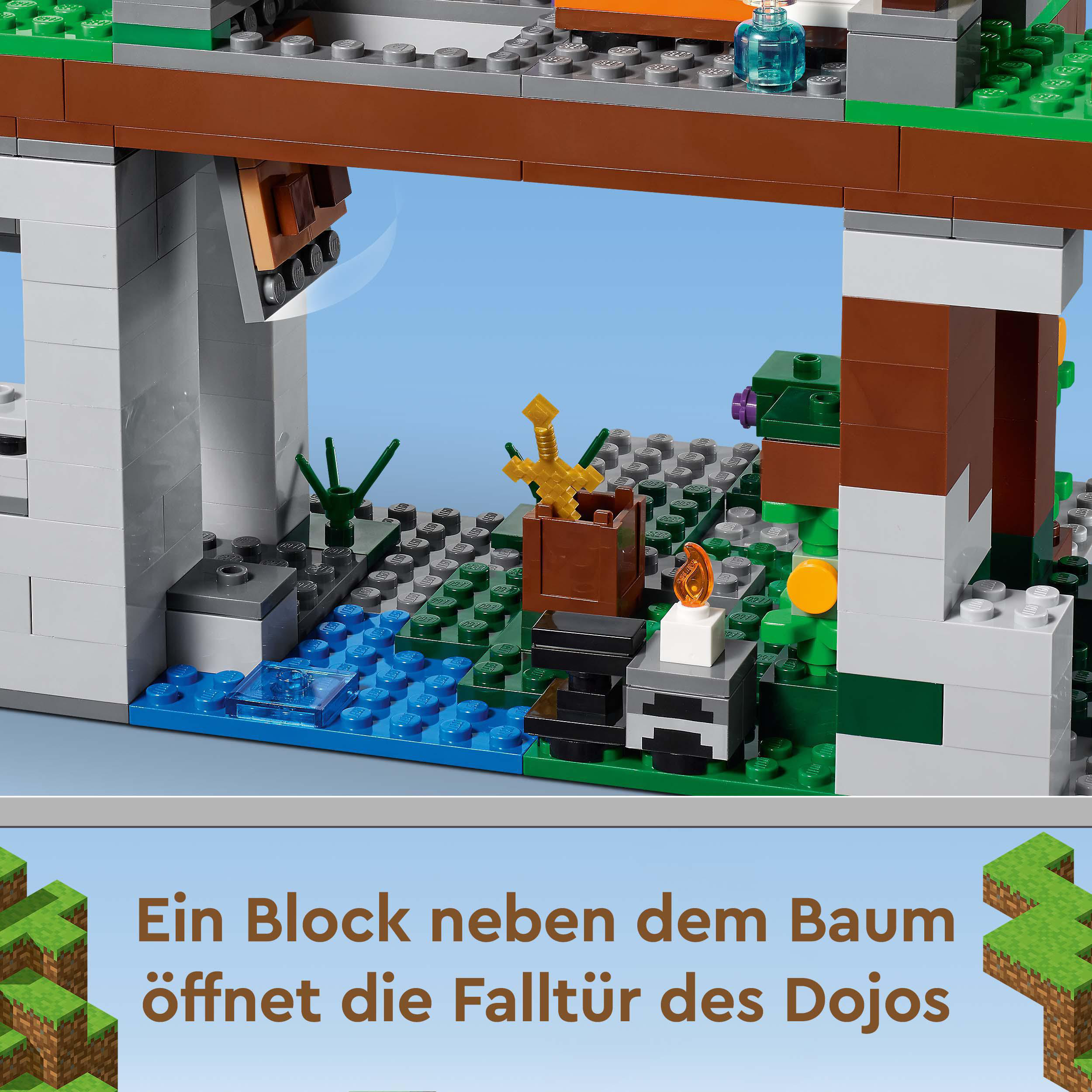 LEGO Minecraft 21183 Das Trainingsgelände Bausatz, Mehrfarbig