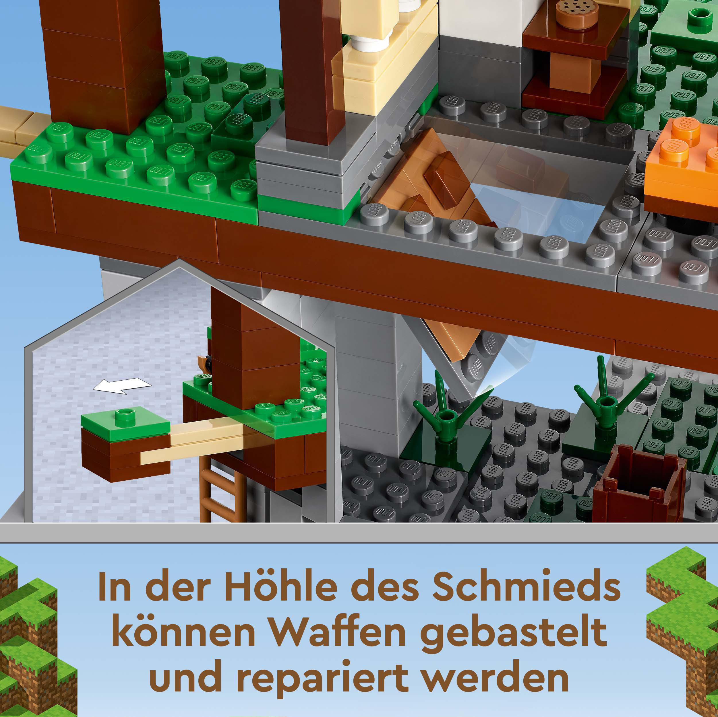 LEGO Minecraft 21183 Das Trainingsgelände Bausatz, Mehrfarbig