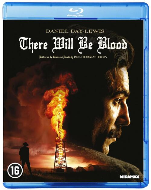 Couverture du Blu-ray de There Will Be Blood. Daniel Day-Lewis dans une pose dramatique.