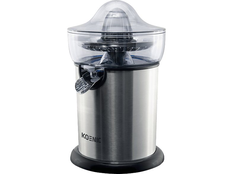 KOENIC KCP 13021 M Zitruspresse 130 Watt, Edelstahl/Schwarz