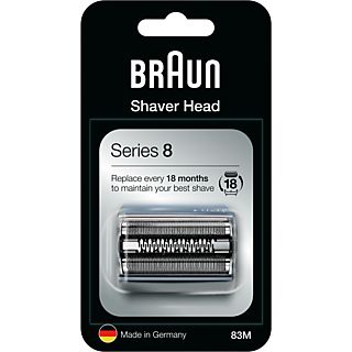 Recambio para afeitadora - Braun 83 M, Para la afeitadora eléctrica Series 8, Plata