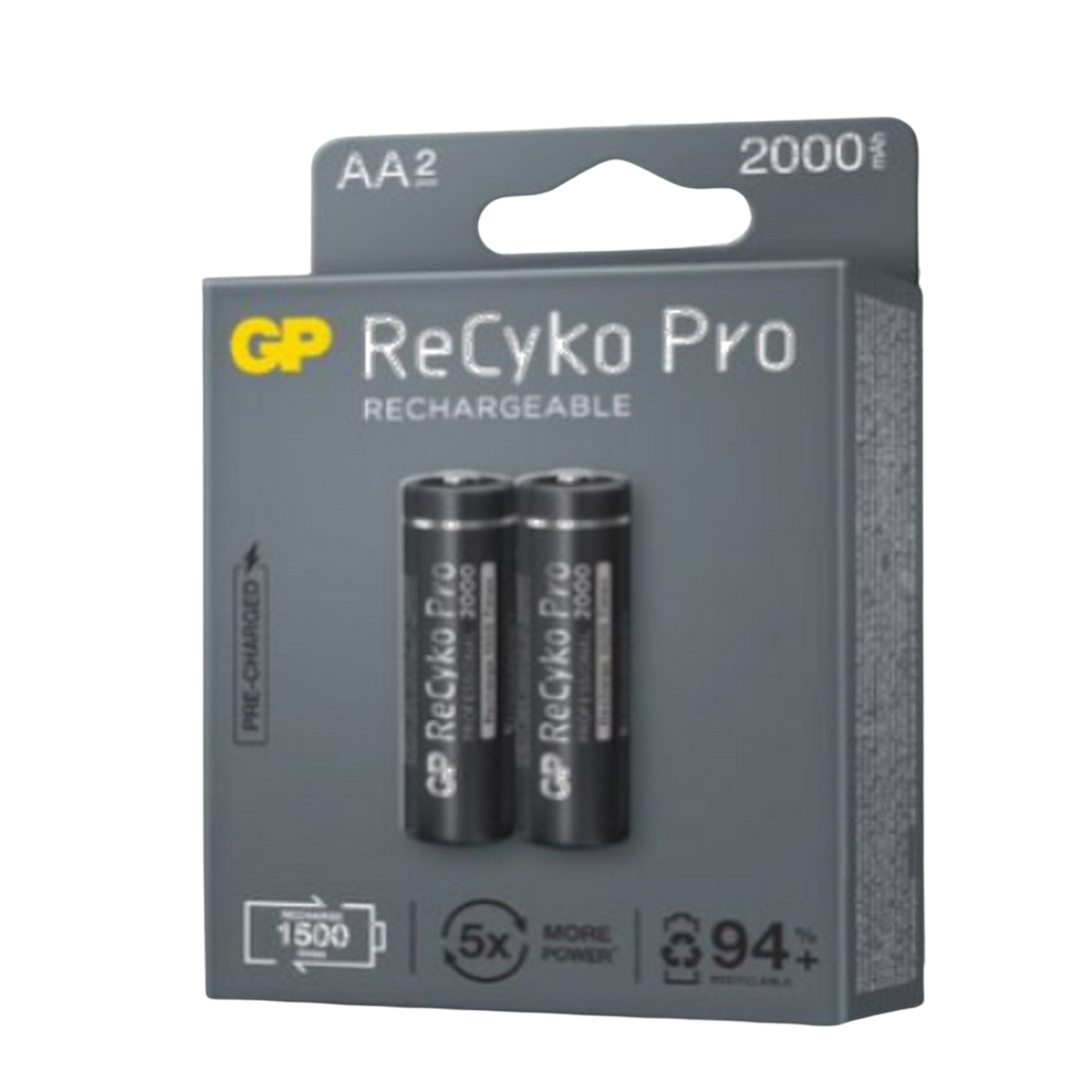 Pila Recargable Pro lr6 12v 21002000mah 2unds gp recyko 210aahcbeprocb2 2100mah blister 2