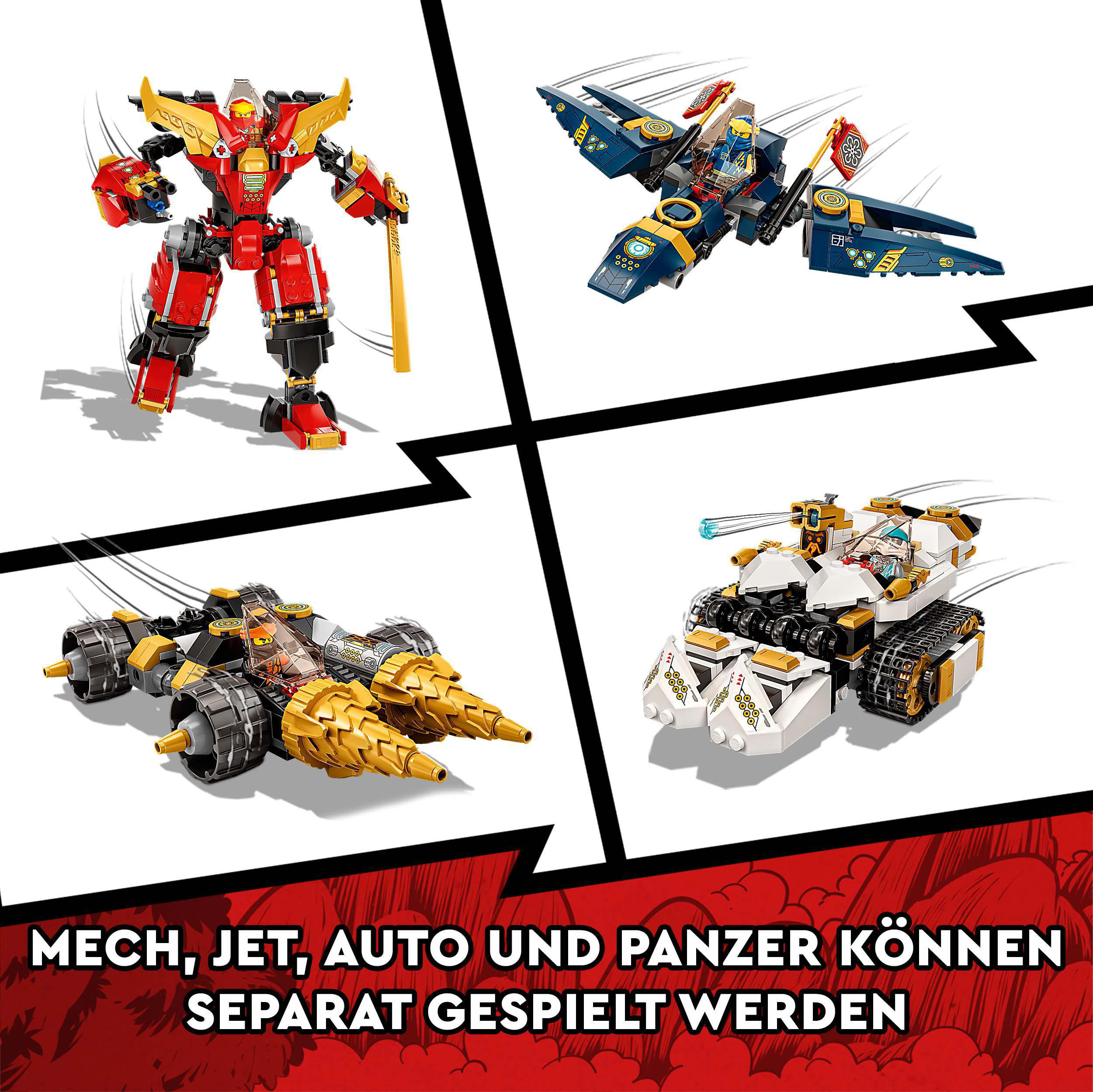 LEGO NINJAGO 71765 Ultrakombi-Ninja-Mech Bausatz, Mehrfarbig