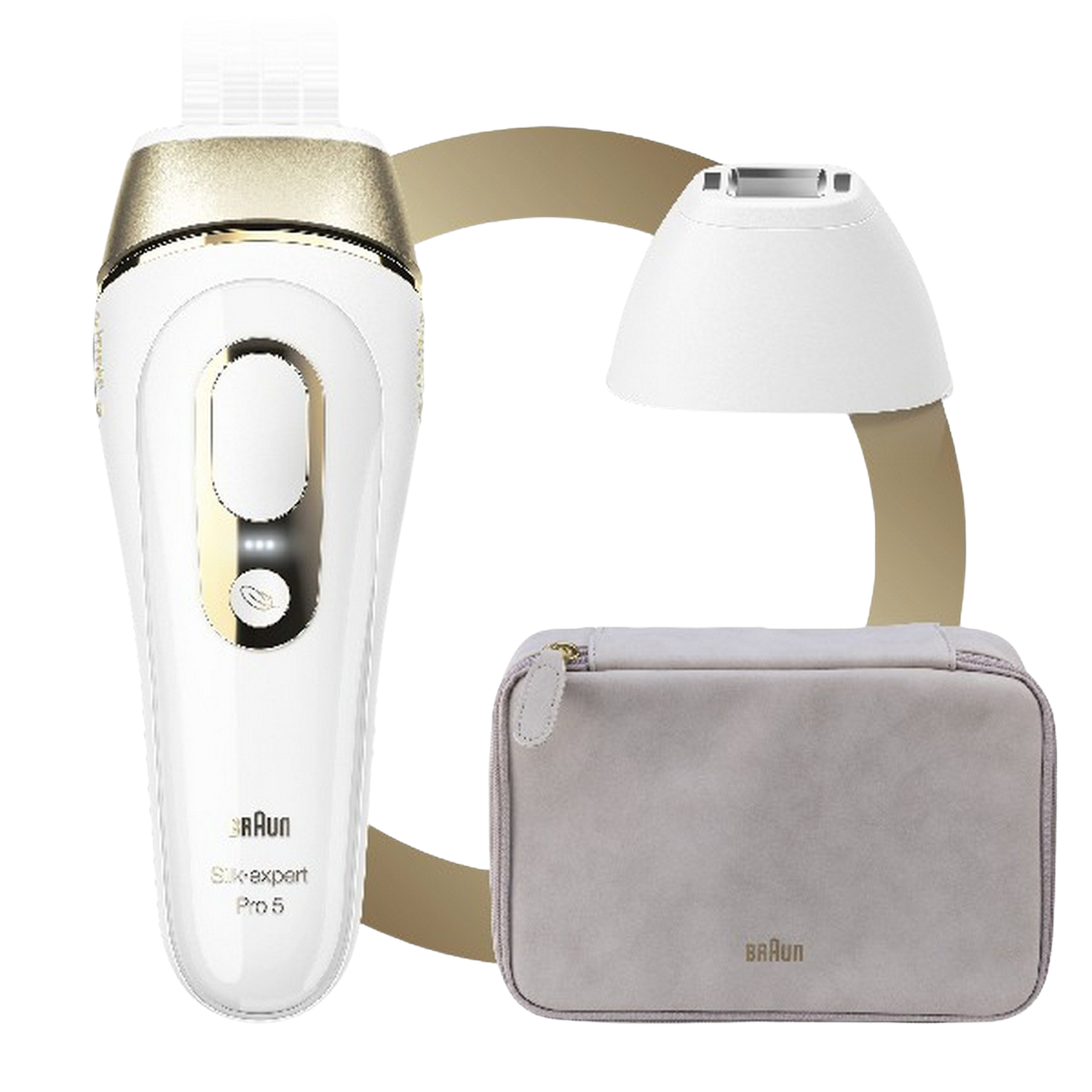 Depiladora Luz Pulsada braun silkexpert pro 5 pl5124 81687975 con blanco oro intensa ipl silk·expert generación permanente adecuada par 400.000 flashes cuerpo y cara 1