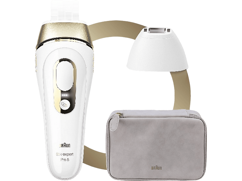 Depiladora De Luz Pulsada Braun Silk-expert Pro 5 PL5154, Reducción  Permanente Del Vello Visible En Casa