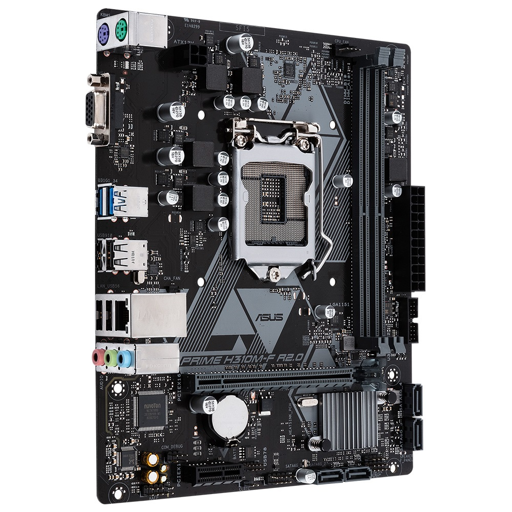 ASUS Prime H310M-F R2.0 Intel H310 LGA1151 DDR4 2666 VGA USB3.1 mATX Win7 + Win10 destekli Anakart
