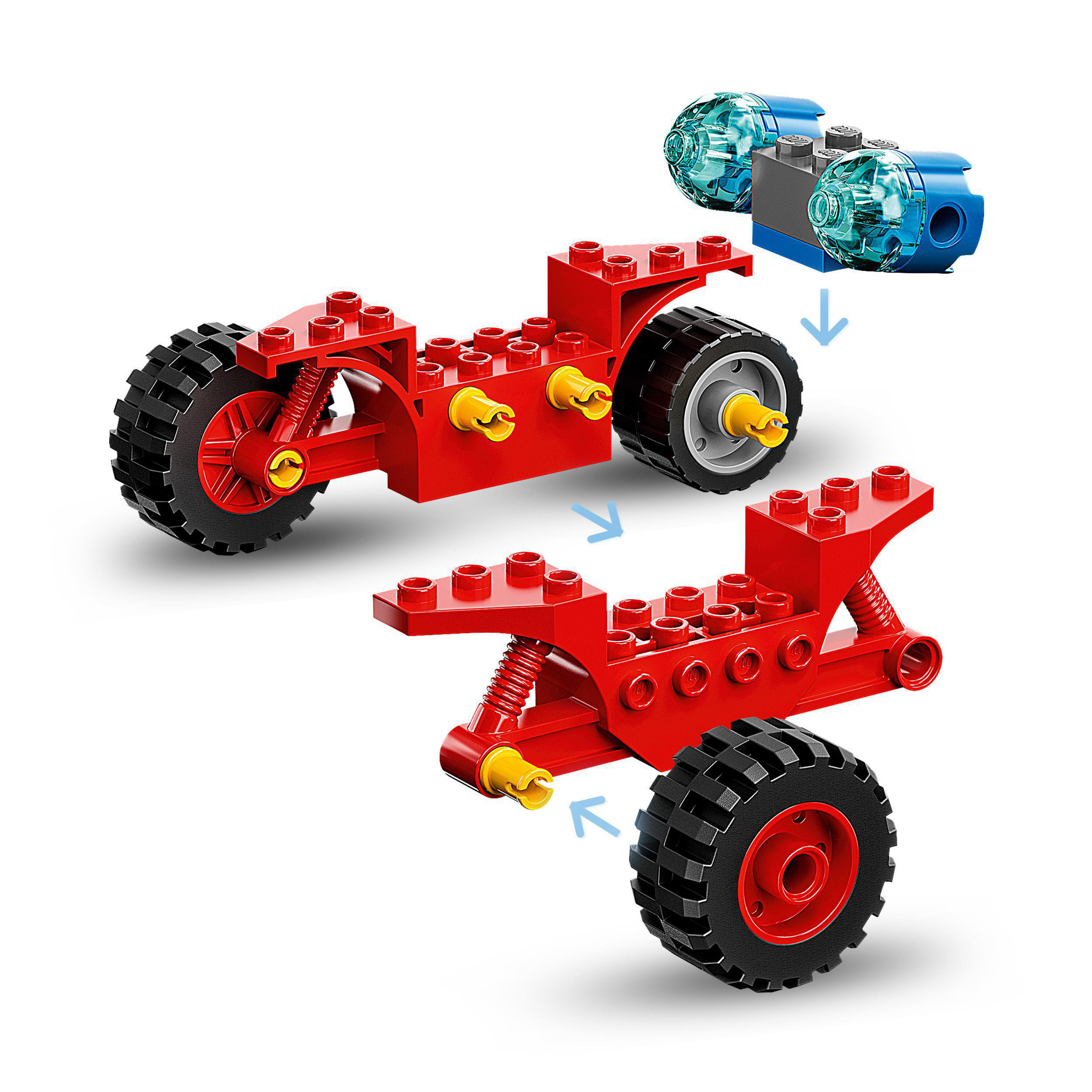 LEGO Marvel 10781 Miles Morales: Spider-Mans Techno-Trike Bausatz, Mehrfarbig