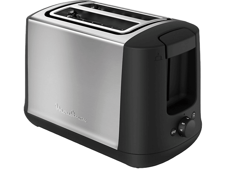 Tostadora Moulinex Subito LT261D, 850W, Acero Inoxidable/Negro