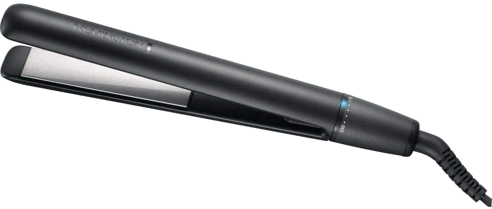 Plancha de pelo - Remington Ceramic Glide S3700, 60 min, Iónica, 230 ºC, 8 Niveles, Negro