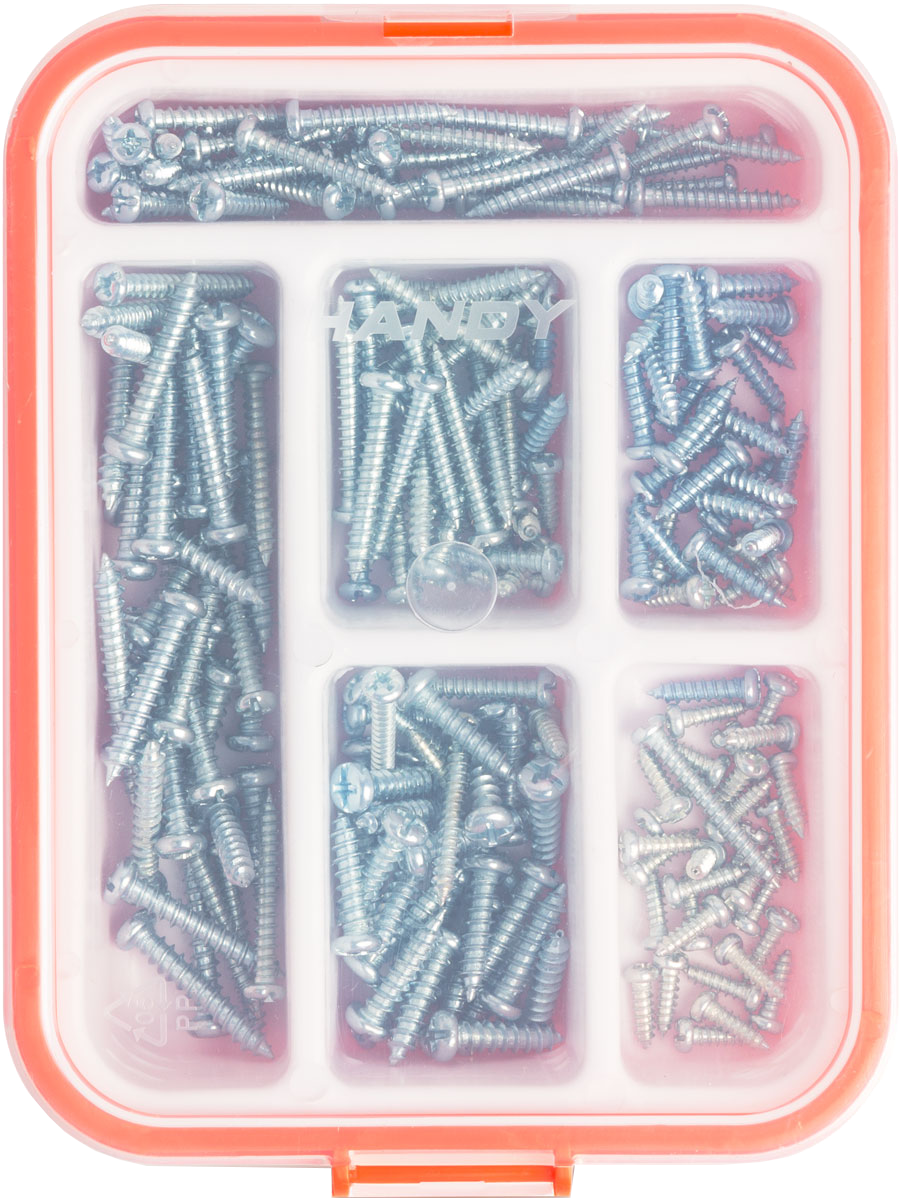 HANDY 04285 Önmetsző csavar készlet, 210 részes (3.5-5 mm)