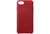 APPLE Leather Case, Funda para el iPhone SE (2ª gen.), Piel, Rojo, (PRODUCT)RED