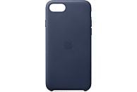 APPLE Leather Case, Funda para el iPhone SE (2ª gen.), Piel, Azul Noche