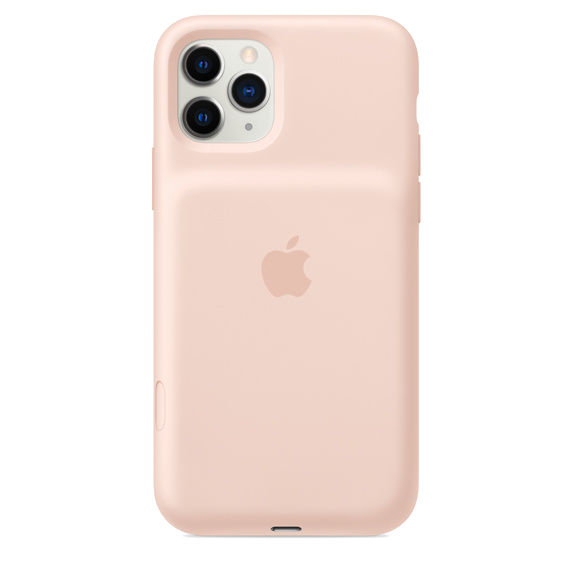 Funda batería - Apple Smart Battery Case para el iPhone 11 Pro, Exterior de silicona, Rosa arena