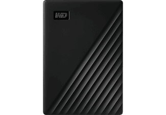 Disco duro externo TB | WD My Passport, Portátil, HDD, USB 3.2, Funciona con Chromebook, Negro
