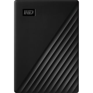 Disco duro externo 1 TB - WD My Passport, Portátil, HDD, USB 3.2, Funciona con Chromebook, Negro