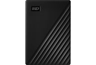 Disco duro externo 4 TB - WD My Passport, Portátil, HDD, USB 3.2, Funciona con Chromebook, Negro