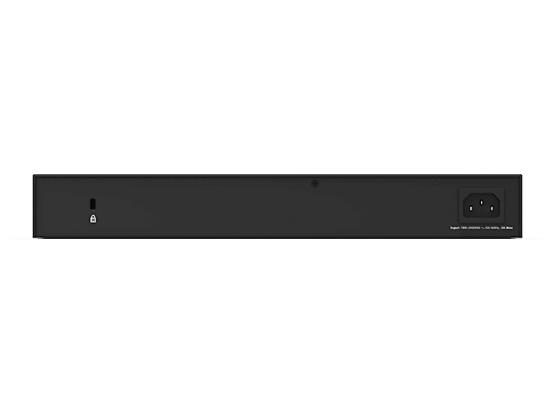 NETGEAR Switch GS324P, 24 RJ-45, 16x PoE+ mit 190W, SOHO, Unmanaged, Schwarz — Foto 2 von 3