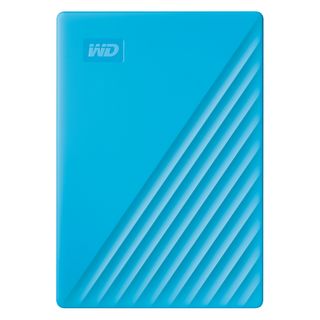 Disco duro externo 2 TB - WD My Passport, Portátil, HDD, USB 3.2, Funciona con Chromebook, Azul