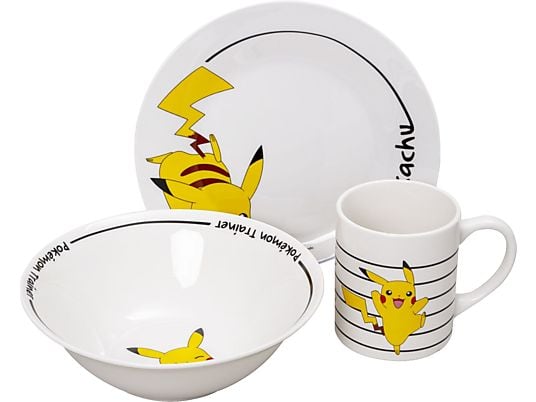 JOOJEE Pokémon - Pikachu 2 - Set colazione (Multicolore)