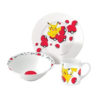 JOOJEE Pokémon - Pikachu 1 - Frühstücksset (Mehrfarbig)