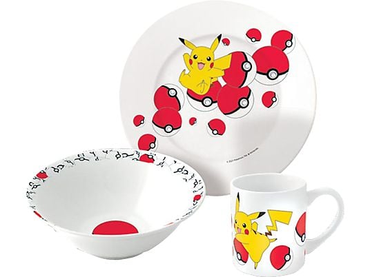 JOOJEE Pokémon - Pikachu 1 - Ensemble petit déjeuner (Multicolore)