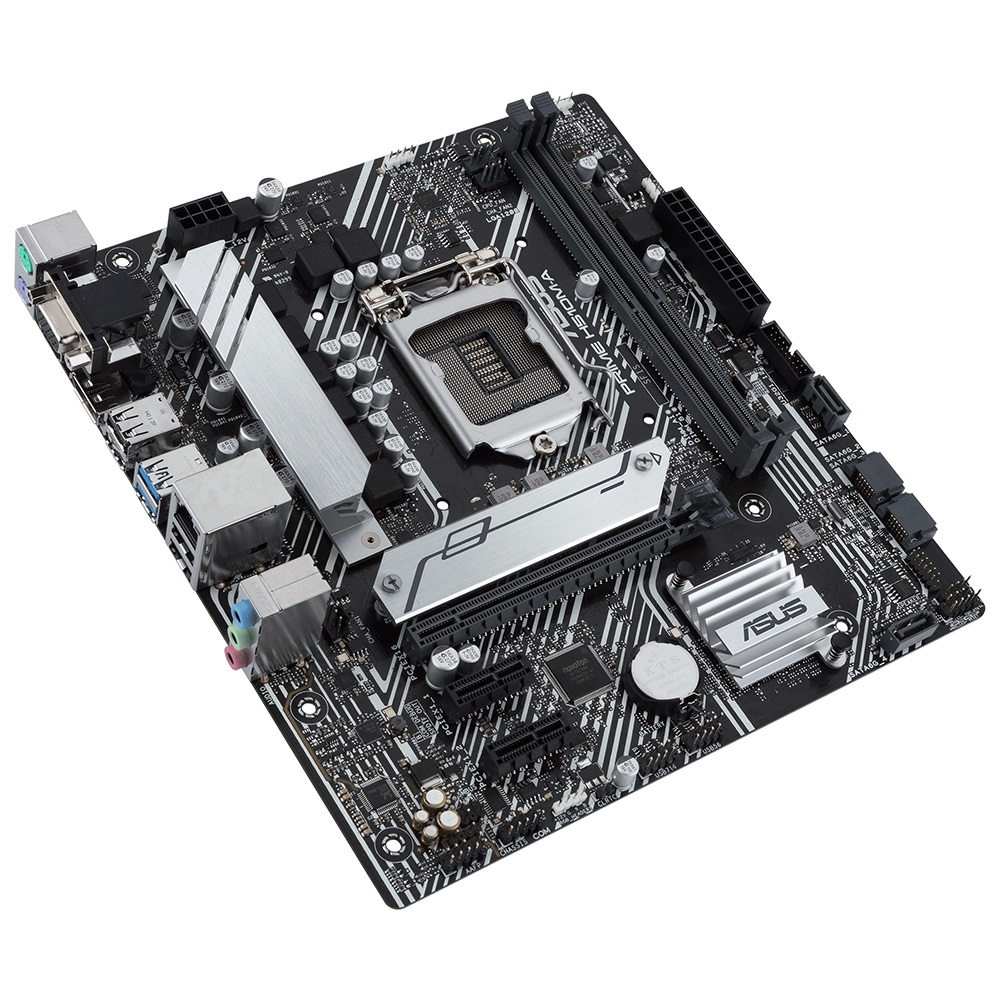 ASUS Prime H510M-A Intel H510 LGA1200 DDR4 3200 DP HDMI VGA M2 USB3.2 AURA RGB mATX ASUS 5X Protecti Anakart