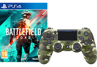SONY PS4 DualShock 4 Wireless Controller V2 Camouflage + Battlefield 2042