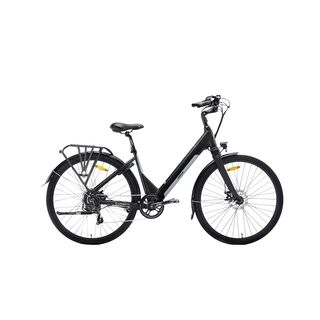 REACONDICIONADO D: Bicicleta eléctrica - Argento Omega+, 250 W, 27.5", 25 km/h, 7 velocidades, Autonomía 70 km, Freno de disco, Negro