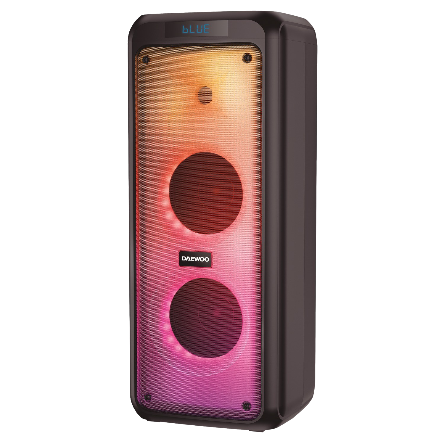 Altavoz inalámbrico - Daewoo HW DSK-877, 50 W, 6.5", Tweeter 1.5", Panel LED RGB, 5000 mAh, Radio FM, Negro