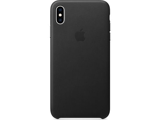 Funda - Apple funda Leather Case, MVFX2ZM/A para el iPhone XS Max, Piel, Negro