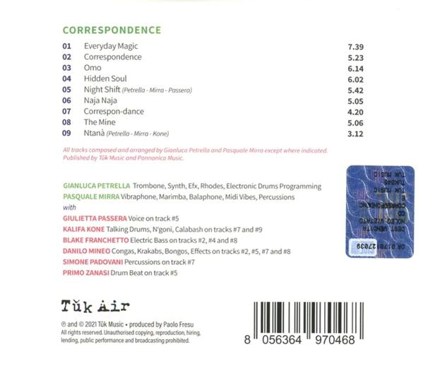 Petrella,Gianluca/Mirra,Pasquale - Correspondence (Digipak)  - (CD)