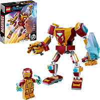 LEGO Marvel 76203 Iron Man Mech Bausatz, Mehrfarbig