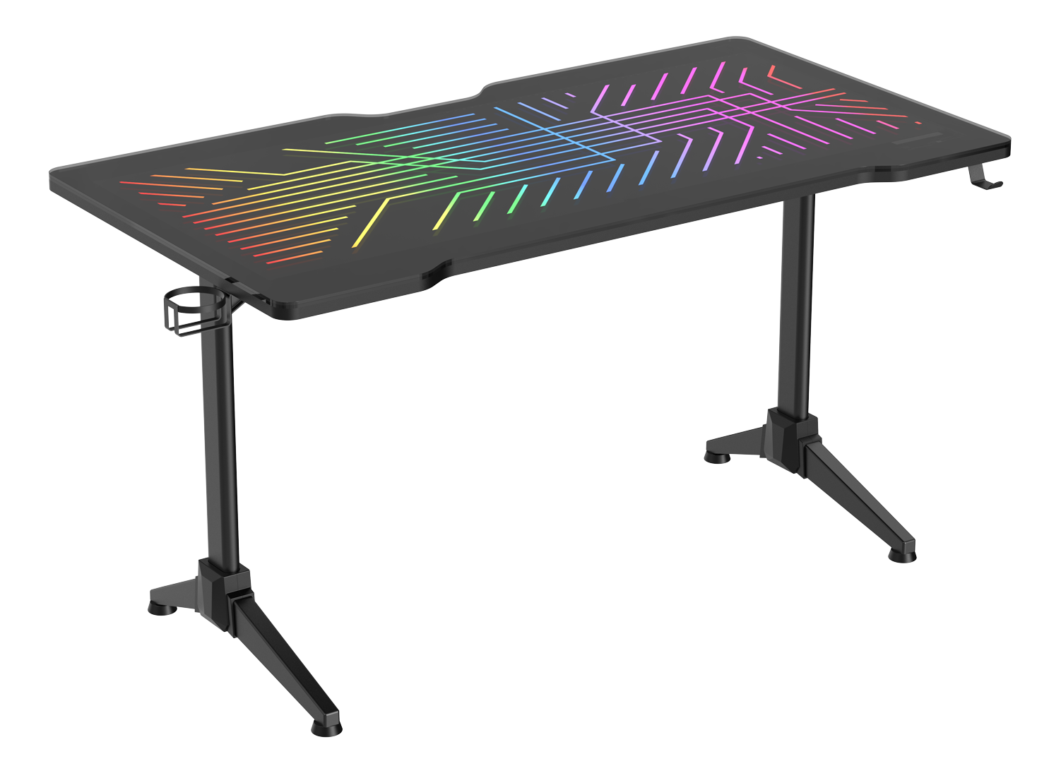 DELTACO DT420 - Table de gaming (Noir)