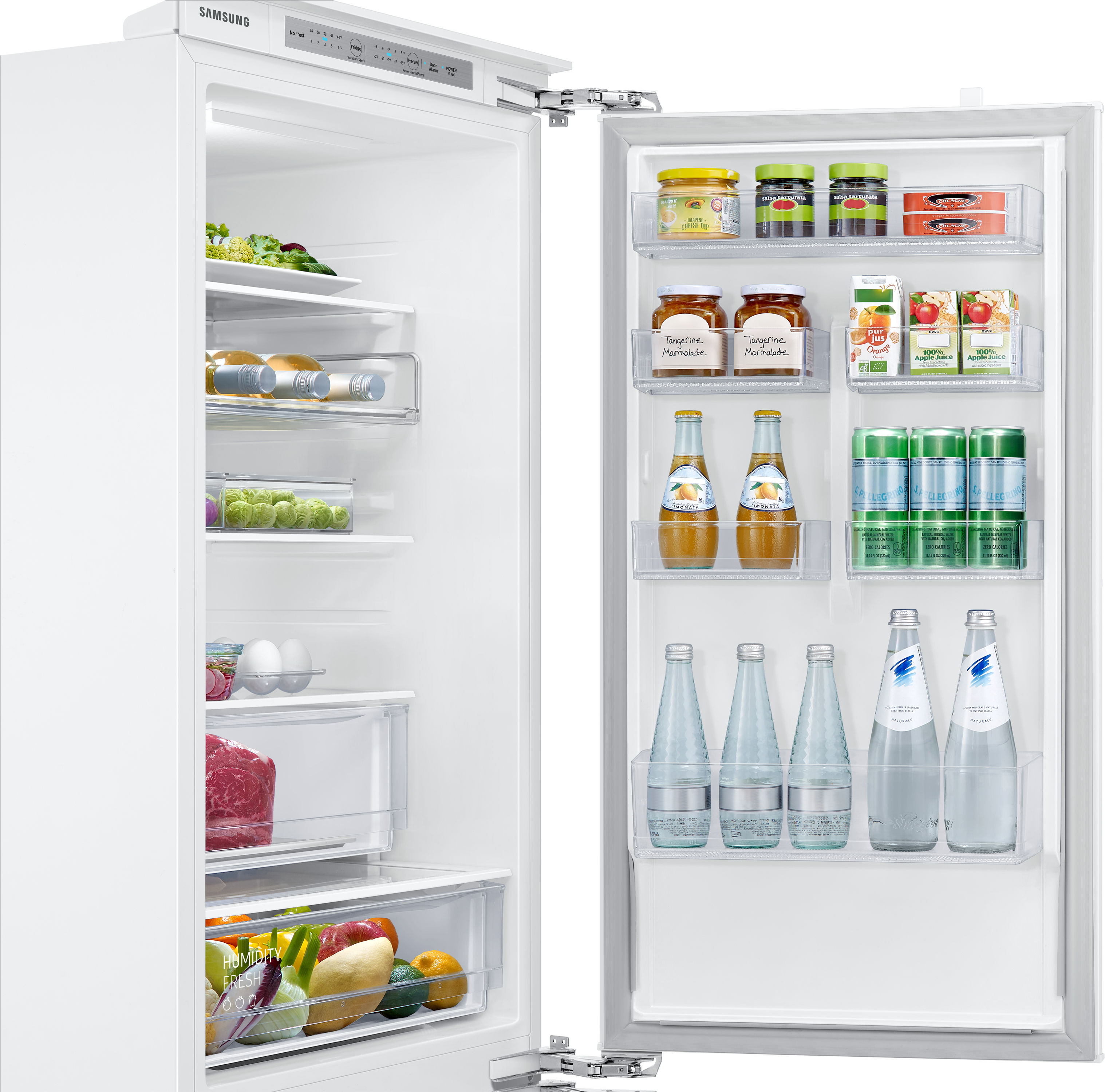 SAMSUNG BRB2G615EWW/EG Kühlgefrierkombination (E, 267 l, 1775 mm hoch, Weiß)